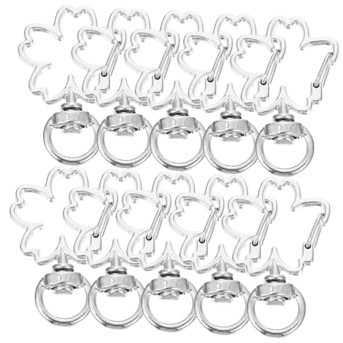 FONDOTIN 10 Stück Teiliges Hohlblüten Schlüsselanhänger Karabiner DIY Zubehör für Taschen Rucksäcke Hunde Drehbare Federnde Schnapphaken für Kreative Bastelprojekte FONDOTIN 10 Stück Teiliges Hohlblüten Schlüsselanhänger Karabiner DIY Zubehör für Taschen Rucksäcke Hunde Drehbare Federnde Schnapphaken für Kreative Bastelprojekte von FONDOTIN
