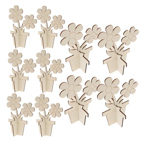 FONDOTIN 10 Stück Teiliges Holzblumen zum Basteln Leichte Glatte Holzdeko zum Bemalen DIY Blütenornamente für Kreative Handarbeit und Wohnraumdekoration Geeignet für Kunstblumen und FONDOTIN 10 Stück Teiliges Holzblumen zum Basteln Leichte Glatte Holzdeko zum Bemalen DIY Blütenornamente für Kreative Handarbeit und Wohnraumdekoration Geeignet für Kunstblumen und von FONDOTIN