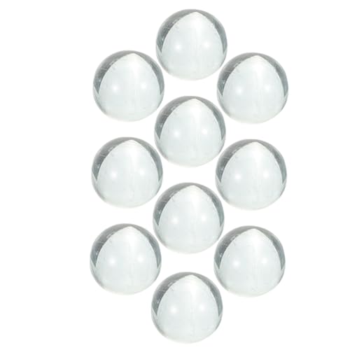 FONDOTIN 10 Stück Teiliges Klare Glasperlen Runde Transparente Glasmurmeln als Stilvolle Vase Füller Dekorative Glassteine für DIY Deko Leicht und Elegant für Vielseitige von FONDOTIN