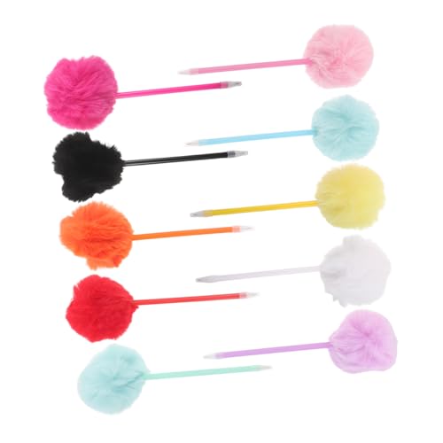 FONDOTIN 10 Stück Teiliges Kuschelige Pom Pom Kugelschreiber Flauschige Plüsch Stifte Bunte Schreibstifte für Mädchen Weiche Griffe Bequeme Büro und Schulmaterialien für Klassenzimmer und FONDOTIN 10 Stück Teiliges Kuschelige Pom Pom Kugelschreiber Flauschige Plüsch Stifte Bunte Schreibstifte für Mädchen Weiche Griffe Bequeme Büro und Schulmaterialien für Klassenzimmer und von FONDOTIN