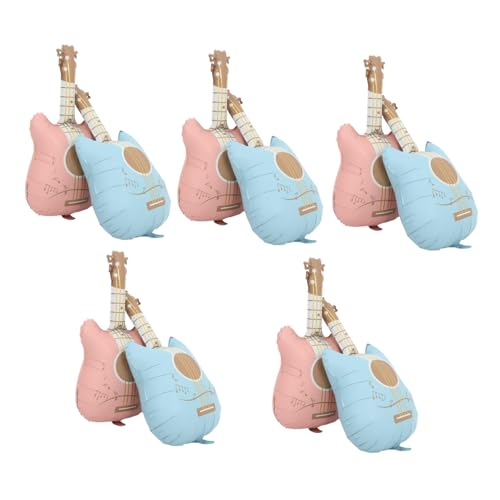 FONDOTIN 10 Stück Teiliges Matte Aluminiumfolie Gitarrenballons Wiederverwendbare Partydekoration für Musikgeburtstage Vielseitige Luftballons für Indoor und Outdoor Events Farblich FONDOTIN 10 Stück Teiliges Matte Aluminiumfolie Gitarrenballons Wiederverwendbare Partydekoration für Musikgeburtstage Vielseitige Luftballons für Indoor und Outdoor Events Farblich von FONDOTIN