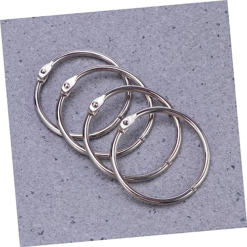 FONDOTIN 10 Stück Teiliges Metall Buchbinderinge Durchmesser Silber Vielseitige Loseblatt Ringe für Scrapbooking Memo Organisation und Schlüsselanhänger Nutzung FONDOTIN 10 Stück Teiliges Metall Buchbinderinge Durchmesser Silber Vielseitige Loseblatt Ringe für Scrapbooking Memo Organisation und Schlüsselanhänger Nutzung von FONDOTIN