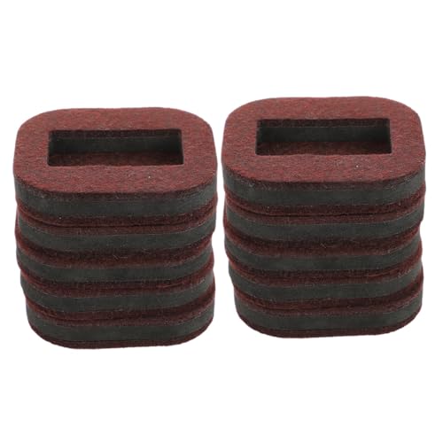 FONDOTIN 10 Stück Teiliges Möbel rollenhalter aus Filz rutschfeste Bodenschutz Pads für Stuhlrollen und Möbelbeine Strapazierfähige Möbelgleiter Geeignet für Bürostühle Sofas Tische und von FONDOTIN