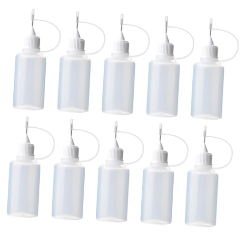 FONDOTIN 10 Stück Teiliges Nachfüllbare Kleber Quetschflaschen mit Nadelspitze Transparente Präzisionsdosierflaschen für DIY Handwerk Papierquilling Klebstoff Dosieren FONDOTIN 10 Stück Teiliges Nachfüllbare Kleber Quetschflaschen mit Nadelspitze Transparente Präzisionsdosierflaschen für DIY Handwerk Papierquilling Klebstoff Dosieren von FONDOTIN