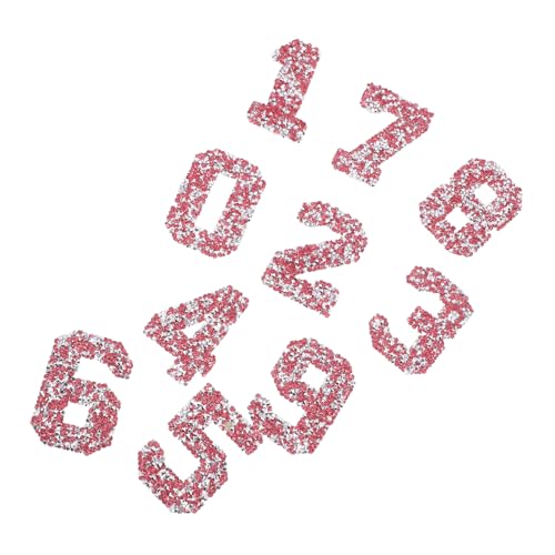 FONDOTIN 10 Stück Teiliges Set Selbstklebender Strass Zahlen Patches Glitzernde Bügelapplikationen für Diy Kleidung Langlebig Waschbeständig Einfache Anwendung für Sport Uniformen und FONDOTIN 10 Stück Teiliges Set Selbstklebender Strass Zahlen Patches Glitzernde Bügelapplikationen für Diy Kleidung Langlebig Waschbeständig Einfache Anwendung für Sport Uniformen und von FONDOTIN