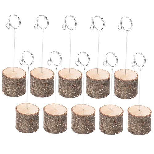 FONDOTIN 10 Stück Teiliges Tischkartenhalter Holzfuß Memo Clips für Fotos Namensschilder und Karten Hochzeits und Partydeko Robust und Praktisch FONDOTIN 10 Stück Teiliges Tischkartenhalter Holzfuß Memo Clips für Fotos Namensschilder und Karten Hochzeits und Partydeko Robust und Praktisch von FONDOTIN