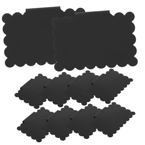 FONDOTIN 10 Stück Teiliges Wiederverwendbare PVC Etikettenhalter Schwarz mit Abnehmbaren Clips für Aufbewahrungsboxen und Körbe Beschriftbar mit Kreidemarker für Küchen Regalorganisation FONDOTIN 10 Stück Teiliges Wiederverwendbare PVC Etikettenhalter Schwarz mit Abnehmbaren Clips für Aufbewahrungsboxen und Körbe Beschriftbar mit Kreidemarker für Küchen Regalorganisation von FONDOTIN