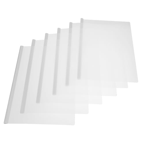 FONDOTIN 10 Stück Transparente Dokumentenmappe mit Schiebestab Multifunktionale Präsentationsmappe aus Robustem Sicherer Datei Organizer für Büro Schule und Zuhause von FONDOTIN