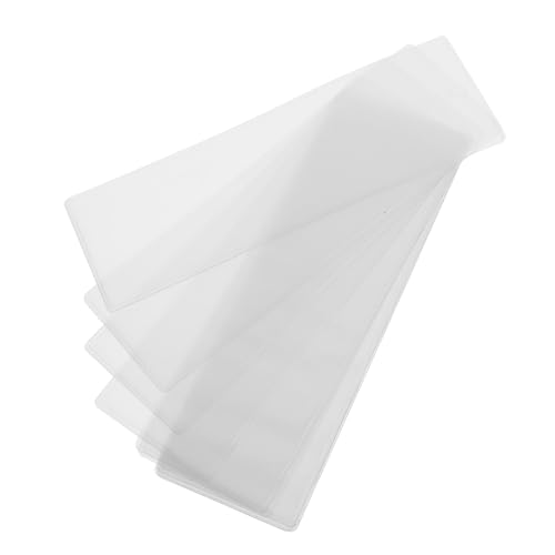 FONDOTIN 10 Stück Transparente PVC Lesezeichenhüllen mit Loch Vintage Lesezeichen Schutzfolie Wasserfest Leichte Lesezeichenhalter für Schüler Leser und Schreibende Dekorative Lesezeichen FONDOTIN 10 Stück Transparente PVC Lesezeichenhüllen mit Loch Vintage Lesezeichen Schutzfolie Wasserfest Leichte Lesezeichenhalter für Schüler Leser und Schreibende Dekorative Lesezeichen von FONDOTIN