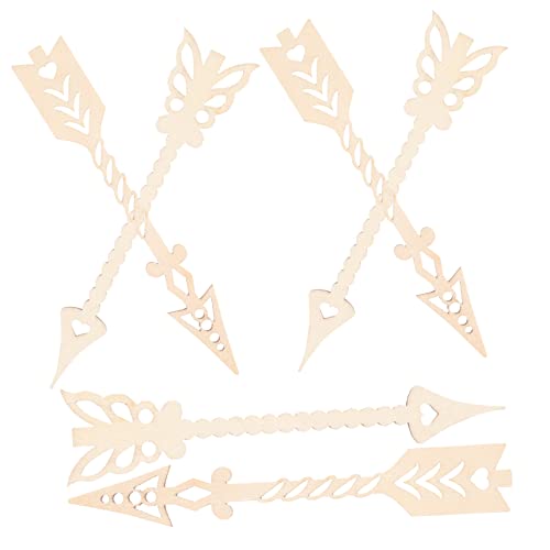 FONDOTIN 10 Stück Unfertige Holzpfeil Ausschnitte Dekorative Holzverzierungen für Bastelprojekte für DIY Handarbeiten und Kreative FONDOTIN 10 Stück Unfertige Holzpfeil Ausschnitte Dekorative Holzverzierungen für Bastelprojekte für DIY Handarbeiten und Kreative von FONDOTIN