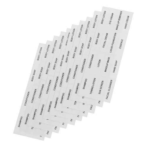 FONDOTIN 10 Stück Wasserdichte Sub Bottle Labels für Kosmetikflaschen Selbstklebende Aufkleber zur Flaschenklassifizierung Geeignet für Kunststoffflaschen zur Reise und FONDOTIN 10 Stück Wasserdichte Sub Bottle Labels für Kosmetikflaschen Selbstklebende Aufkleber zur Flaschenklassifizierung Geeignet für Kunststoffflaschen zur Reise und von FONDOTIN