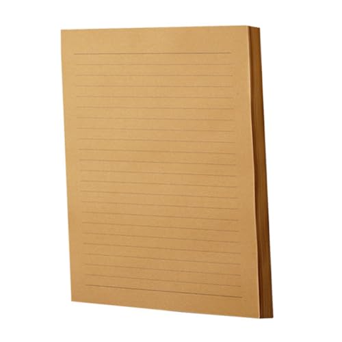 FONDOTIN 100 Blatt Vintage Briefpapier Retro Schreibpapier mit Linierten Seiten Warmes Kraftpapier in Tiefem Khaki Geeignet für Handschriftliche Briefe Bürobedarf und Bastelprojekte FONDOTIN 100 Blatt Vintage Briefpapier Retro Schreibpapier mit Linierten Seiten Warmes Kraftpapier in Tiefem Khaki Geeignet für Handschriftliche Briefe Bürobedarf und Bastelprojekte von FONDOTIN