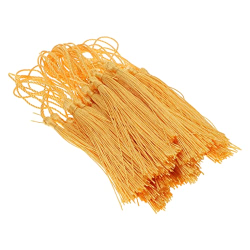 FONDOTIN 100 STÜCK Teiliges Polyester Chinesische Knoten Quasten Gold Handgefertigte DIY Anhänger für Schmuck Schlüsselanhänger Lesezeichen und Haushalt Dekoration FONDOTIN 100 STÜCK Teiliges Polyester Chinesische Knoten Quasten Gold Handgefertigte DIY Anhänger für Schmuck Schlüsselanhänger Lesezeichen und Haushalt Dekoration von FONDOTIN