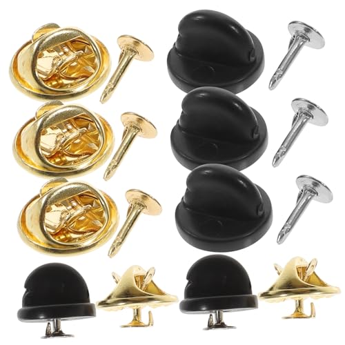 FONDOTIN 100 Sätze Lockierbare Broschennadeln mit Clipverschluss Gold Schwarz Sicherer Halt für Anstecknadeln Abzeichen Hüte und Schmuckherstellung Vielseitig für Basteln und Accessoires FONDOTIN 100 Sätze Lockierbare Broschennadeln mit Clipverschluss Gold Schwarz Sicherer Halt für Anstecknadeln Abzeichen Hüte und Schmuckherstellung Vielseitig für Basteln und Accessoires von FONDOTIN