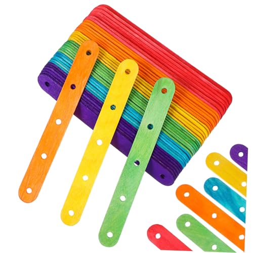 FONDOTIN 100 Stück Bunte Eisstiele Birkenholz Stiele mit Löchern Robuste Cake Pop Sticks zum Basteln Gefrorenes Dessert und DIY Vielseitig für Kuchen und Süßigkeiten FONDOTIN 100 Stück Bunte Eisstiele Birkenholz Stiele mit Löchern Robuste Cake Pop Sticks zum Basteln Gefrorenes Dessert und DIY Vielseitig für Kuchen und Süßigkeiten von FONDOTIN
