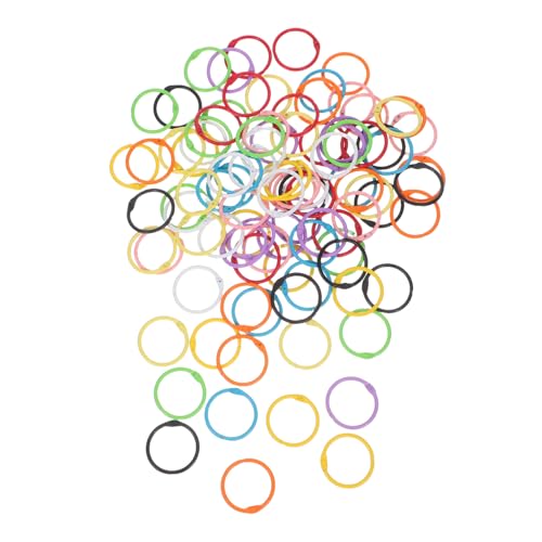 FONDOTIN 100 Stück Bunte Metall Binder Rings für Kalender Notizbücher Karteikarten Stabile Offene Buchringe zum Einfachen Blätterwechsel für Büro Schule Zuhause FONDOTIN 100 Stück Bunte Metall Binder Rings für Kalender Notizbücher Karteikarten Stabile Offene Buchringe zum Einfachen Blätterwechsel für Büro Schule Zuhause von FONDOTIN
