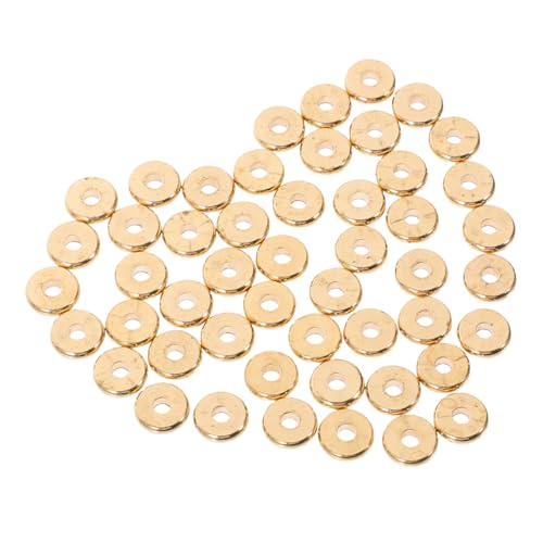 FONDOTIN 100 Stück Flache Messing Abstandsperlen zum Schmuckherstellen DIY Bastelperlen für Armbänder und Ketten Kreative Spacer Beads mit Retro Design FONDOTIN 100 Stück Flache Messing Abstandsperlen zum Schmuckherstellen DIY Bastelperlen für Armbänder und Ketten Kreative Spacer Beads mit Retro Design von FONDOTIN
