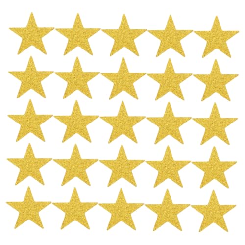 FONDOTIN 100 Stück Goldene Papierstern konfetti für Basteln DIY Vielseitige Tischdekoration Sicher und Festlich für Hochzeiten Geburtstage Party deko und Scrapbooking von FONDOTIN