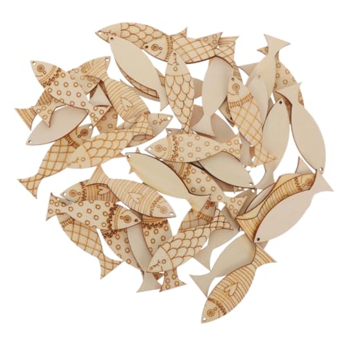 FONDOTIN 100 Stück Holzfisch Ausschnitte für DIY Bastelprojekte Unfertige Holzfische mit Löchern für Kreative Dekoration Mediterranes Design für Partys und Kindergartenaktivitäten FONDOTIN 100 Stück Holzfisch Ausschnitte für DIY Bastelprojekte Unfertige Holzfische mit Löchern für Kreative Dekoration Mediterranes Design für Partys und Kindergartenaktivitäten von FONDOTIN