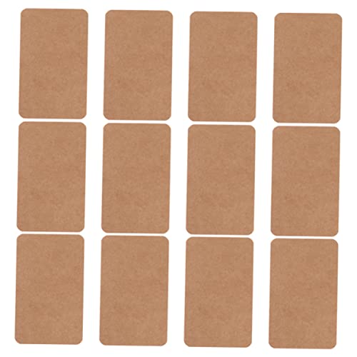 FONDOTIN 100 Stück Kraftpapier Karteikarten Blanko und Lernkarten Dickes Kraftpapier Vielseitig für Büro Schule DIY Lesezeichen und Memo Teiliges für Beschriftung und Kreative Notizen von FONDOTIN