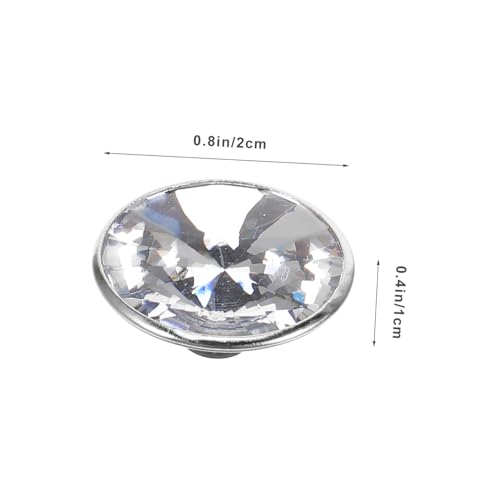 FONDOTIN 100 Stück Kristallknöpfe Acryl Polsterknöpfe Möbel Dekorative Sofaknöpfe Strasssteine Ohne Scharfe Kanten Leicht Sicher Für DIY Möbel Kleidung von FONDOTIN
