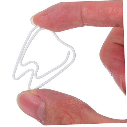 FONDOTIN 100 Stück Metall Büroklammern Weiß Stabile Kreative Design Clips für Schule Büro Schüler Schreibtisch Zubehör Praktische Leichte Dokumentenhalter FONDOTIN 100 Stück Metall Büroklammern Weiß Stabile Kreative Design Clips für Schule Büro Schüler Schreibtisch Zubehör Praktische Leichte Dokumentenhalter von FONDOTIN
