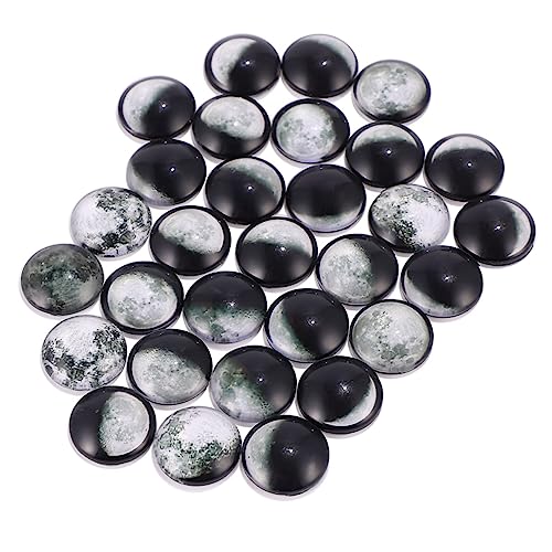 FONDOTIN 100 Stück Mondphasen Patches Druckmuster Flachrückige Glassteine für DIY Schmuckgestaltung und Dekoration Wasserfest und Langlebig FONDOTIN 100 Stück Mondphasen Patches Druckmuster Flachrückige Glassteine für DIY Schmuckgestaltung und Dekoration Wasserfest und Langlebig von FONDOTIN