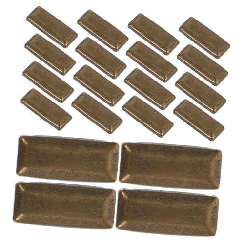 FONDOTIN 100 Stück Rechteckige Kupfer Nieten DIY Gürtel Nieten Flachrücken Metallkupfer Studs für Kleidung Taschen Schuhe Dekoration FONDOTIN 100 Stück Rechteckige Kupfer Nieten DIY Gürtel Nieten Flachrücken Metallkupfer Studs für Kleidung Taschen Schuhe Dekoration von FONDOTIN