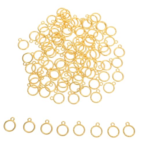 FONDOTIN 100 Stück Runde Offene Zinklegierung Rahmen Anhänger für Schmuckherstellung Hohler Mini Bezel für DIY Harz Halsketten Armbänder und Ohrring Charms Langlebig und Glänzend FONDOTIN 100 Stück Runde Offene Zinklegierung Rahmen Anhänger für Schmuckherstellung Hohler Mini Bezel für DIY Harz Halsketten Armbänder und Ohrring Charms Langlebig und Glänzend von FONDOTIN