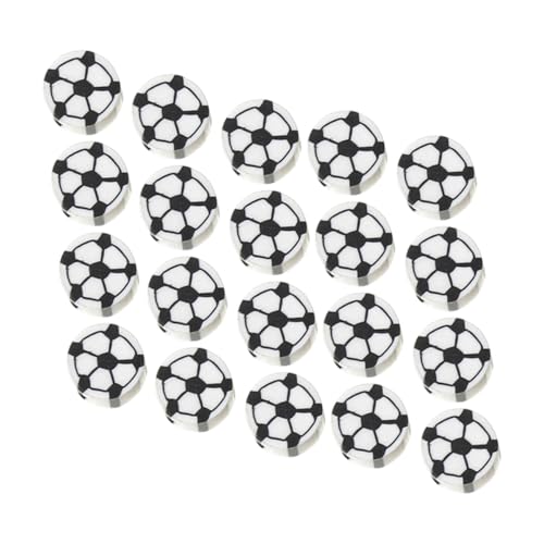 FONDOTIN 100 Stück Teiliges Fußball Perlen aus Robustem Polymer Clay Bunte Spacer Beads für Schmuckherstellung zum Auffädeln von Armbändern Halsketten und DIY Charms Glatte Oberfläche FONDOTIN 100 Stück Teiliges Fußball Perlen aus Robustem Polymer Clay Bunte Spacer Beads für Schmuckherstellung zum Auffädeln von Armbändern Halsketten und DIY Charms Glatte Oberfläche von FONDOTIN