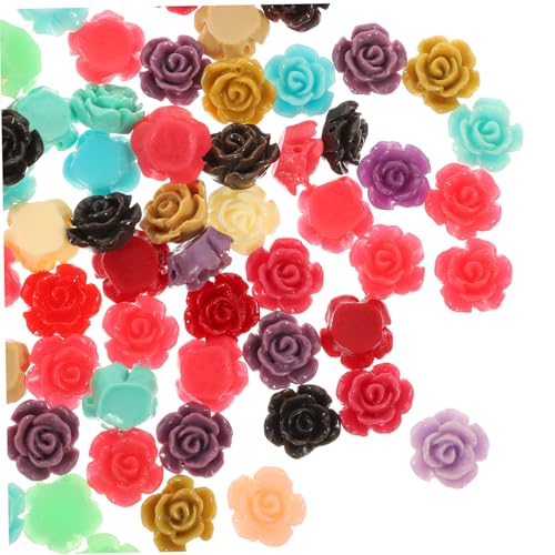 FONDOTIN 100 Stück Teiliges Resin Rosenperlen Auffädeln für DIY Schmuck Armbänder Halsketten Ohrringe Kreative Bastelperlen für Handarbeit und Geschenkideen FONDOTIN 100 Stück Teiliges Resin Rosenperlen Auffädeln für DIY Schmuck Armbänder Halsketten Ohrringe Kreative Bastelperlen für Handarbeit und Geschenkideen von FONDOTIN