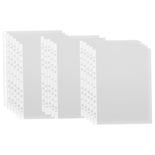 FONDOTIN 100 Stück Transparente Dokumententaschen Aufnahme Schützende Lose Hüllen Kunststoff File Folder Inserts für Ordentliche Aufbewahrung und Schutz Ihrer Unterlagen von FONDOTIN