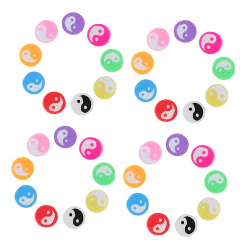 FONDOTIN 100 Stück Yin-yang-perlen Für Armbänder Kandi-charme Abc-perlen Zahlen-tonperlen Donut-lebensmittelperlen Flache Perlen Keramikperlen Für Die Schmuckherstellung Polymer-ton FONDOTIN 100 Stück Yin-yang-perlen Für Armbänder Kandi-charme Abc-perlen Zahlen-tonperlen Donut-lebensmittelperlen Flache Perlen Keramikperlen Für Die Schmuckherstellung Polymer-ton von FONDOTIN