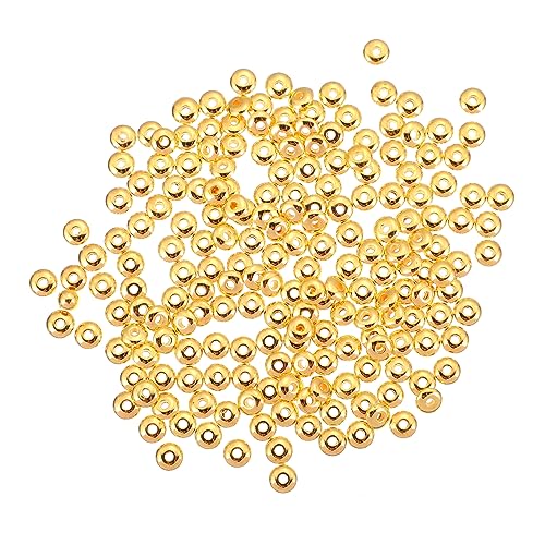 FONDOTIN 1000 Stück DIY Spacer Perlen Runde Abstandsperlen Gold für Armband Halskette und Schmuckherstellung Hochwertige Bastelperlen für Kreative Projekte FONDOTIN 1000 Stück DIY Spacer Perlen Runde Abstandsperlen Gold für Armband Halskette und Schmuckherstellung Hochwertige Bastelperlen für Kreative Projekte von FONDOTIN