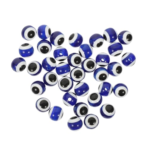 FONDOTIN 100Stücke Augen Perlen Kunststoff Runde Schmuckperlen für DIY Armbänder und Bastelprojekte Material für Schmuckherstellung von FONDOTIN