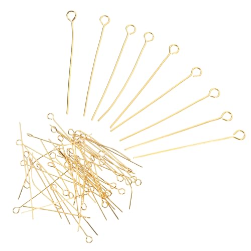 FONDOTIN 100Stücke Augenstifte für DIY Schmuckherstellung Pins für Ohrringe Armbänder und Hochwertige Schmuckzubehör für Bastelprojekte von FONDOTIN