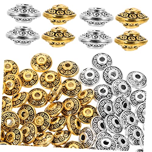 FONDOTIN 100Stücke DIY Armband Perlen Legierung Flugzeugform Spacer Beads für Schmuckherstellung Bastelprojekte und Hochwertiges Handwerkszubehör FONDOTIN 100Stücke DIY Armband Perlen Legierung Flugzeugform Spacer Beads für Schmuckherstellung Bastelprojekte und Hochwertiges Handwerkszubehör von FONDOTIN