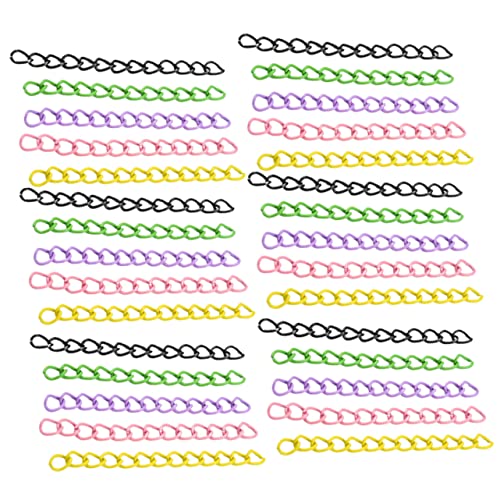 FONDOTIN 100Stücke Halskette Extender Verlängerungsketten für Armbänder und Halsketten für DIY Schmuckgestaltung und Anpassungen von FONDOTIN