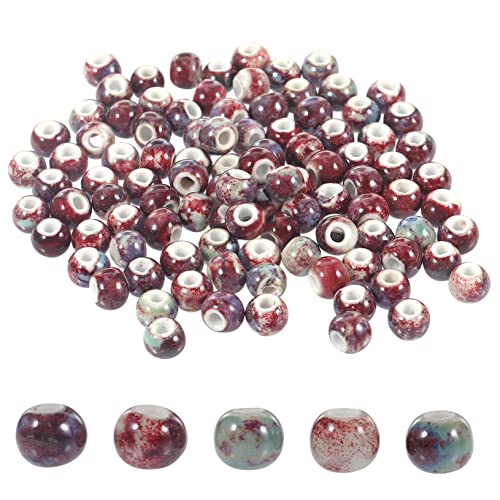 FONDOTIN 100Stücke Keramikarmband Perlen DIY Schmuck Zubehör Abstandshalterperlen für Armbänder Langlebig und Farbenfroh für Designs FONDOTIN 100Stücke Keramikarmband Perlen DIY Schmuck Zubehör Abstandshalterperlen für Armbänder Langlebig und Farbenfroh für Designs von FONDOTIN