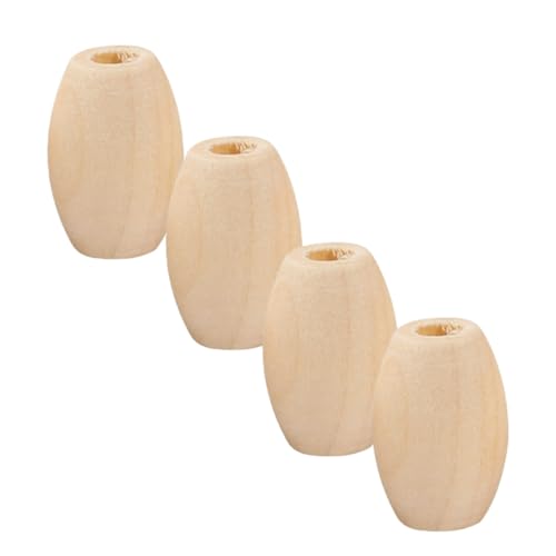 FONDOTIN 100Stücke Naturholzperlen für DIY Schmuckherstellung Unbehandelte Holzperlen für Bastelprojekte Perlen zum Schmuckmachen zur Dekoration von FONDOTIN