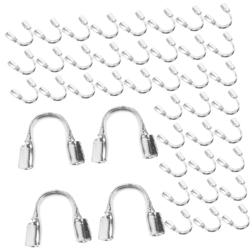 FONDOTIN 100Stücke U Förmige Drahtschlaufen Silberfarbene Kabelschutzvorrichtungen für Armbänder Hochwertige Schmuckzubehör für DIY Projekte Langlebig und Verschleißfest von FONDOTIN