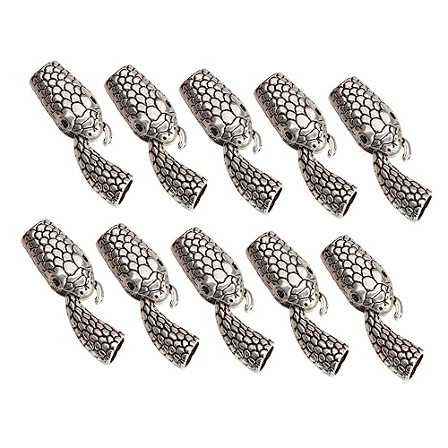 FONDOTIN 10Paare Schlangenkopf Und Schwanenhals Legierungsverschluss Für Armbänder Und Halsketten DIY Schmuckherstellung Antik Für Bastelprojekte von FONDOTIN