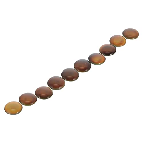 FONDOTIN 10Stücke DIY Farbwechsel Edelsteine Glaskuppel Patches für Personalisierte Schmuckherstellung für Armbänder und Projekte Temperaturempfindlich von FONDOTIN