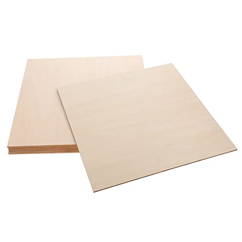 FONDOTIN 10Stücke DIY Holzplatten Unlackierte Holzplatten für Bastelprojekte Handwerkszubehör zum Schnitzen und Gestalten von Modellen für DIY Projekte von FONDOTIN
