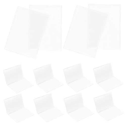 FONDOTIN 10Stücke Sammelkartenhülle Acryl Transparenter Kartenhalter für Spielkarten Einfache Handhabung zur Aufbewahrung und Präsentation von Sammelkarten Postkarten und Mehr von FONDOTIN