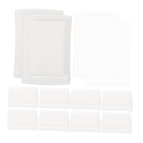 FONDOTIN 10Stücke Teiliges DIY Stempelkissen Multifunktionale Leere Tintenkissen für Kreative Büroprojekte für Scrapbooking und Kartenherstellung mit Praktischem von FONDOTIN
