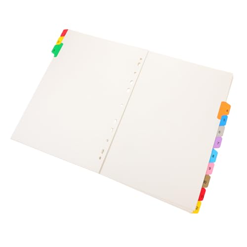 FONDOTIN 12 Blatt Teiliges Ordner Trennblätter mit Löchern Bunte Nummerierte Registerkarten Praktische Büro und Haushalts Organizer Kompatibel mit Ringbüchern und Notizbüchern FONDOTIN 12 Blatt Teiliges Ordner Trennblätter mit Löchern Bunte Nummerierte Registerkarten Praktische Büro und Haushalts Organizer Kompatibel mit Ringbüchern und Notizbüchern von FONDOTIN