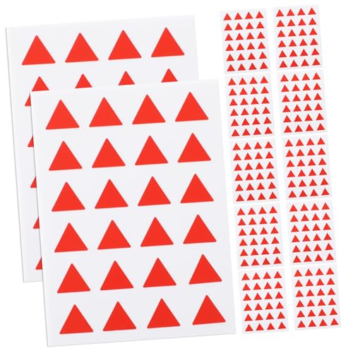 FONDOTIN 12 Blatt Teiliges Selbstklebendes Dreieck aufkleber Kartenmarkierung Wiederverwendbare Kleine Etiketten Einfach zu Entfernen zum Sortieren und Beschriften von Behältern und FONDOTIN 12 Blatt Teiliges Selbstklebendes Dreieck aufkleber Kartenmarkierung Wiederverwendbare Kleine Etiketten Einfach zu Entfernen zum Sortieren und Beschriften von Behältern und von FONDOTIN