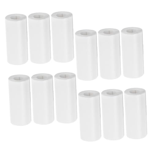 FONDOTIN 12 Rollen Thermopapier Selbstklebend für Mobile Thermodrucker Kompatibel mit Mini Druckern Vielseitig für Fotos Notizen Etiketten und Listen Langlebiges Aufkleberpapier von FONDOTIN