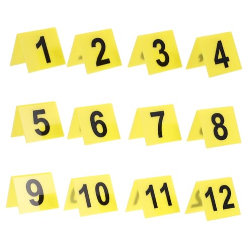 FONDOTIN 12 Stück Förmige Nummernmarker für Detektivspiele Hochwertige Dekorationen für Halloween Partyzubehör und Kriminalfall Events Robuste und Stilvolle Spielrequisiten von FONDOTIN